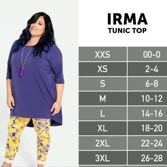 LuLaRoe IRMA Tee Orange Polka Dot High Low Tunic T-Shirt Short Sleeve Knit Top - Picture 7 of 7